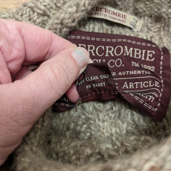 Vintage Abercrombie 100% Shetland wool sweater - Picture 3 of 5